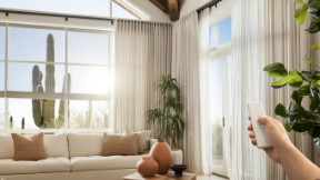 Arizona Home Layered Window Treatments