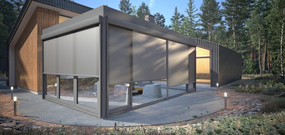 3d,render,of,house,outdoor,patio,and,pergola