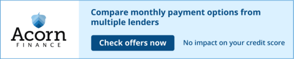Acorn Finance Banner Easy Payment Options Horizontal Medium